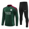 Paris Saint Germain Felpe da Allenamento Quarto-Zip 2024-25 Verde per Uomo